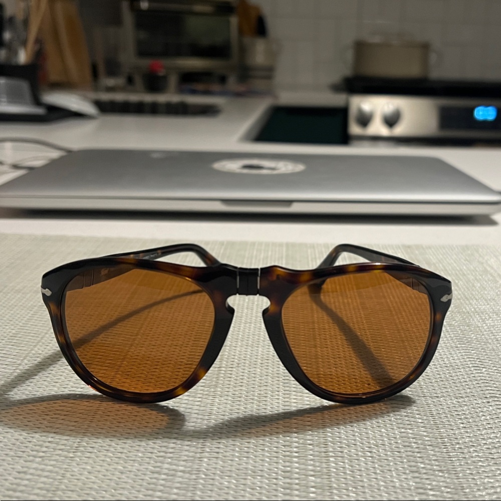 649 Original Persol Tortoise Sunglasses with Amber Lenses